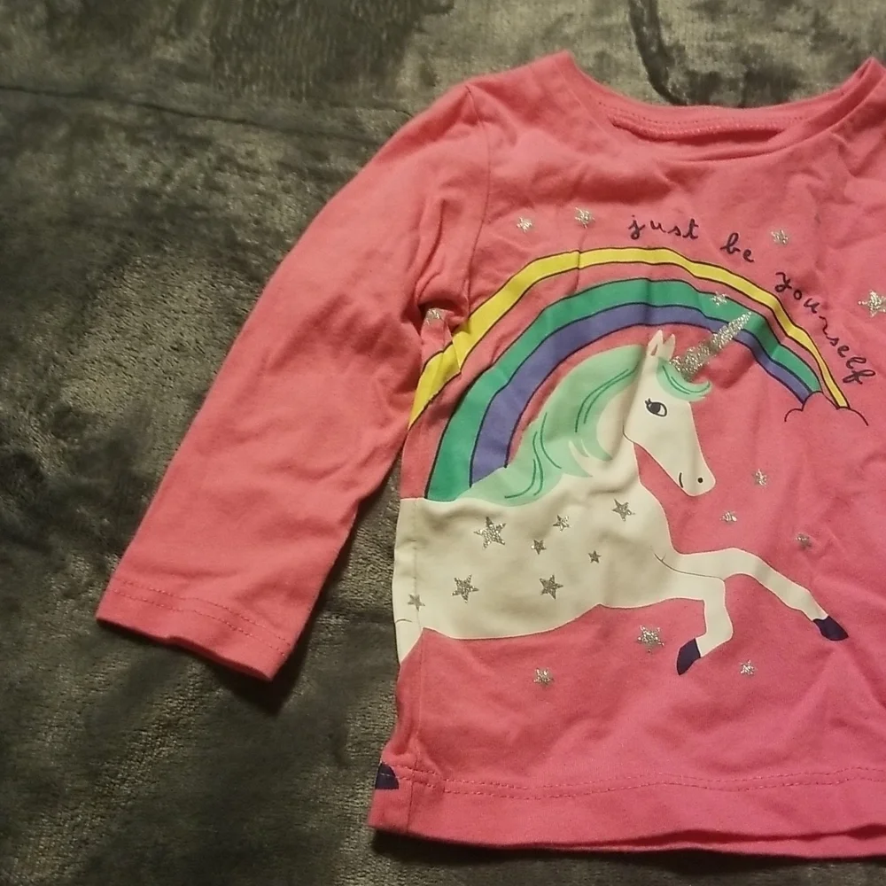 Carter's Baby Girl's Unicorn Long Sleeve Shirt
